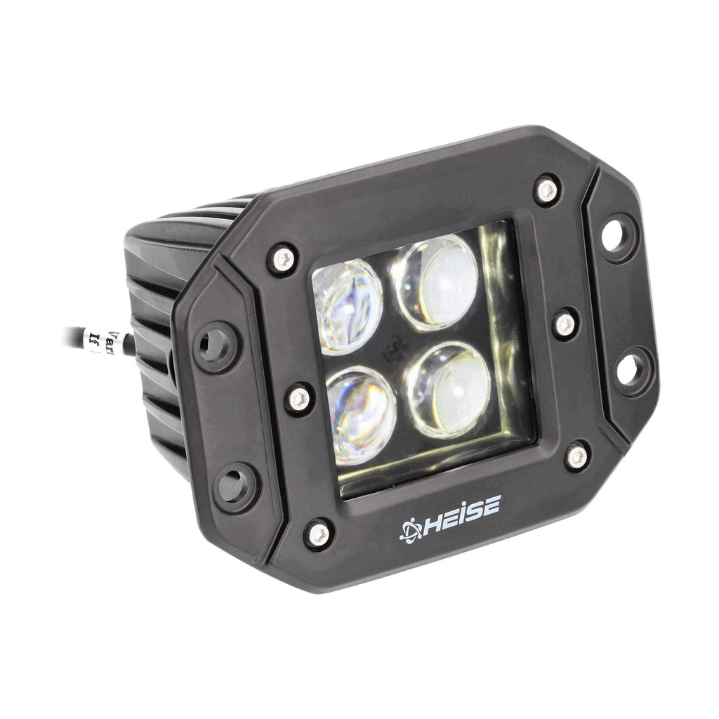 Heise HE-FMICL2 Infinite Flush Mount 5" Cube 8 LED Light - Spot