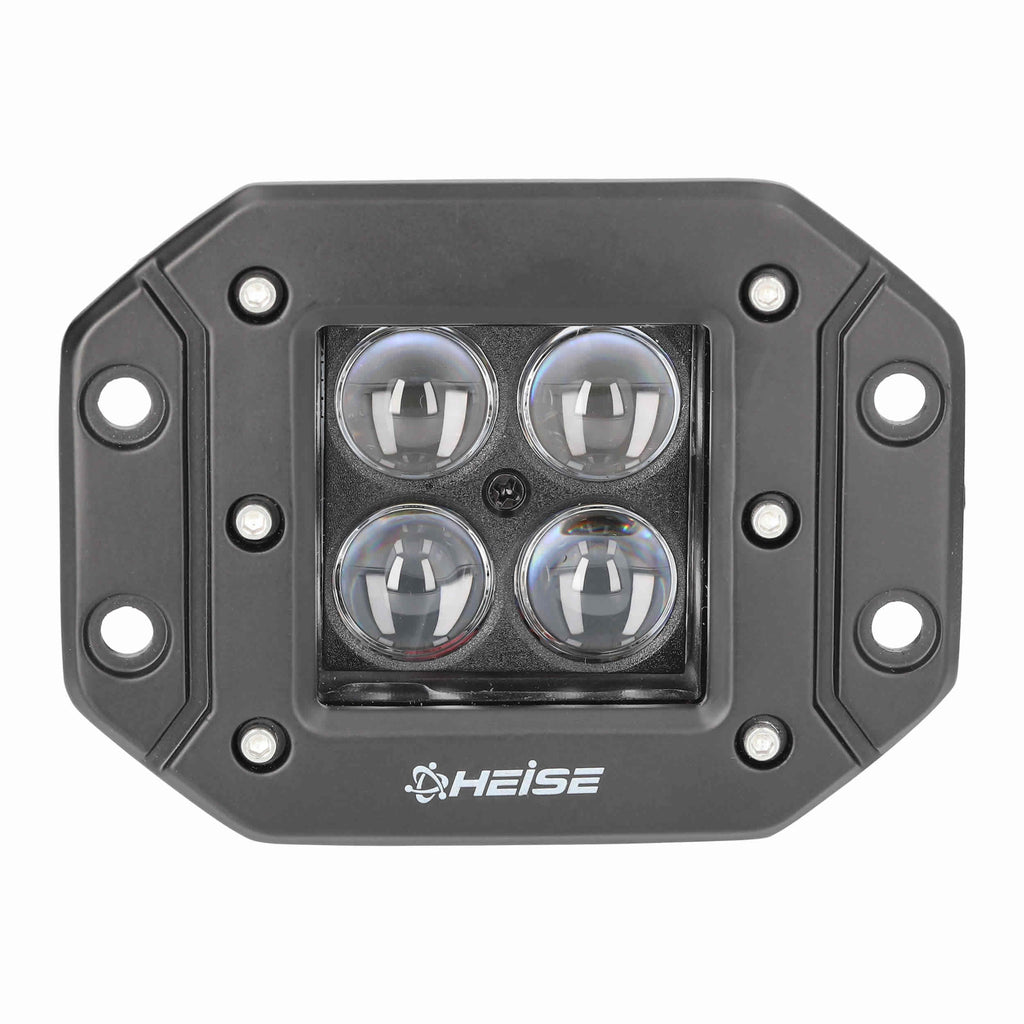 Heise HE-FMICL2 Infinite Flush Mount 5" Cube 8 LED Light - Spot