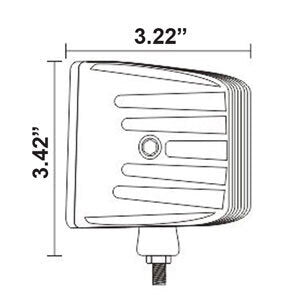 Heise HE-ICL2PK Improved Infinite Cube RGB Light - 3 Inch, 4 LED, 2-Pack