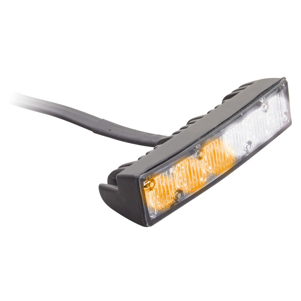 Heise Municipality HE-MUGRL-6WA White/Amber Grille Marker Lights - 4.1 Inch, 6 LED