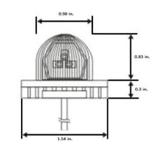 Load image into Gallery viewer, Heise Municipality HE-MUHSR-B Hidden Strobe Blue Marker Lights - 1 Inch, 9 LED