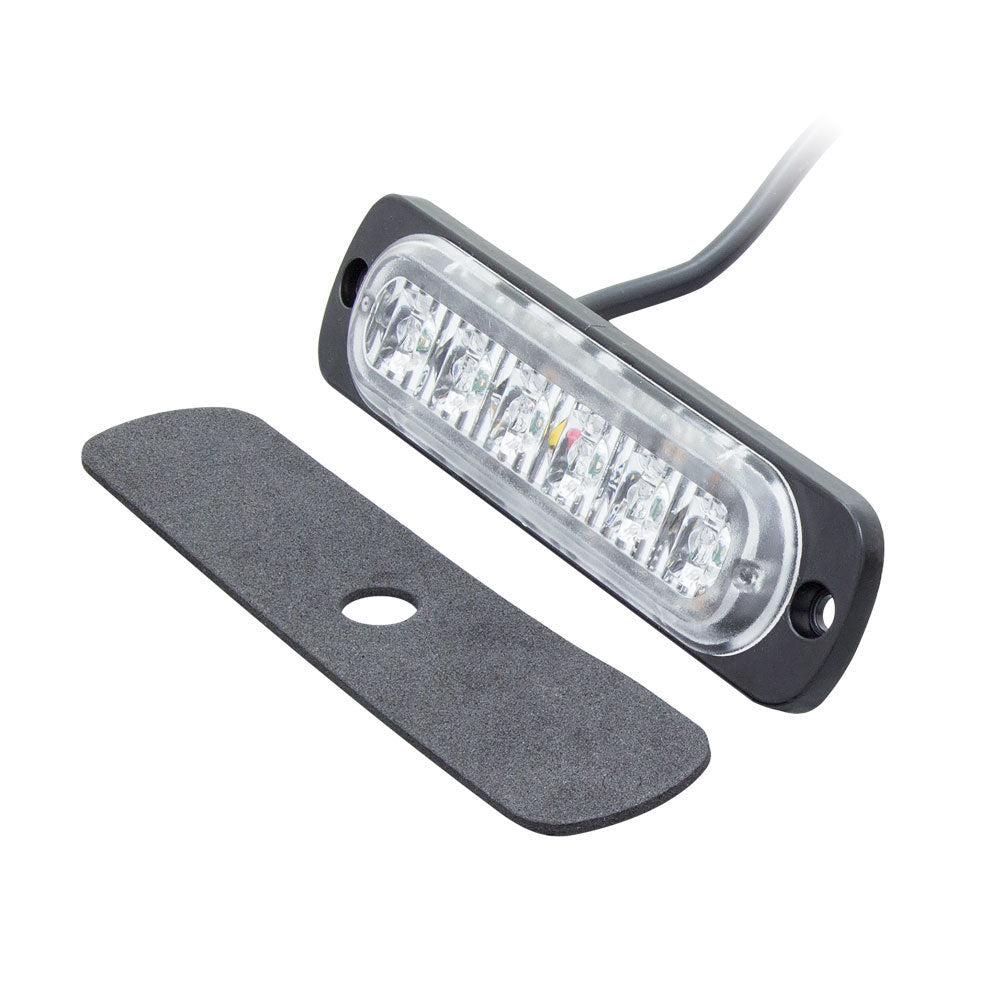 Heise Municipality HE-MULTE-6BA Bi-Color Blue/Amber Marker Lights - 4.4 Inch, 6 LED