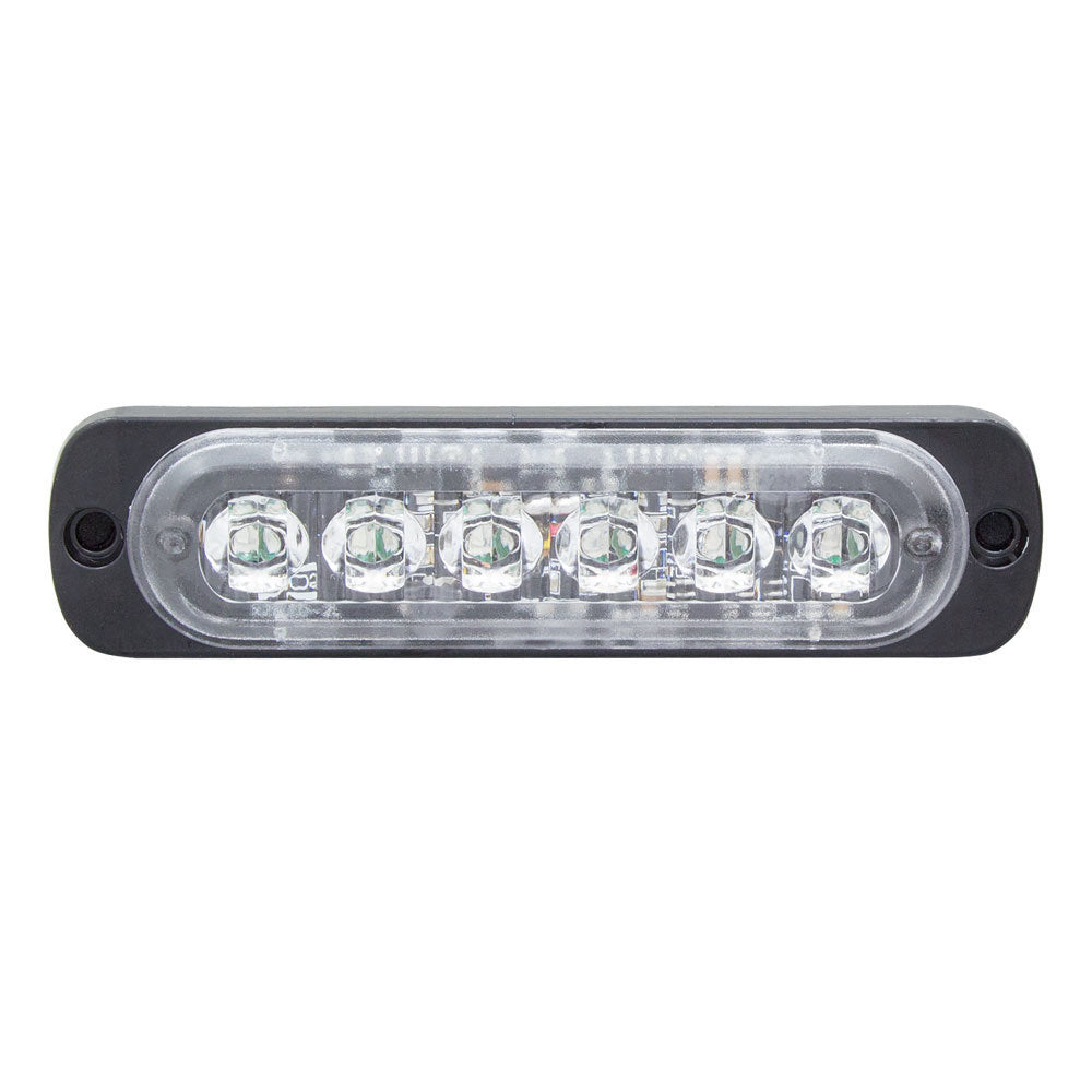 Heise Municipality HE-MULTE-6BA Bi-Color Blue/Amber Marker Lights - 4.4 Inch, 6 LED