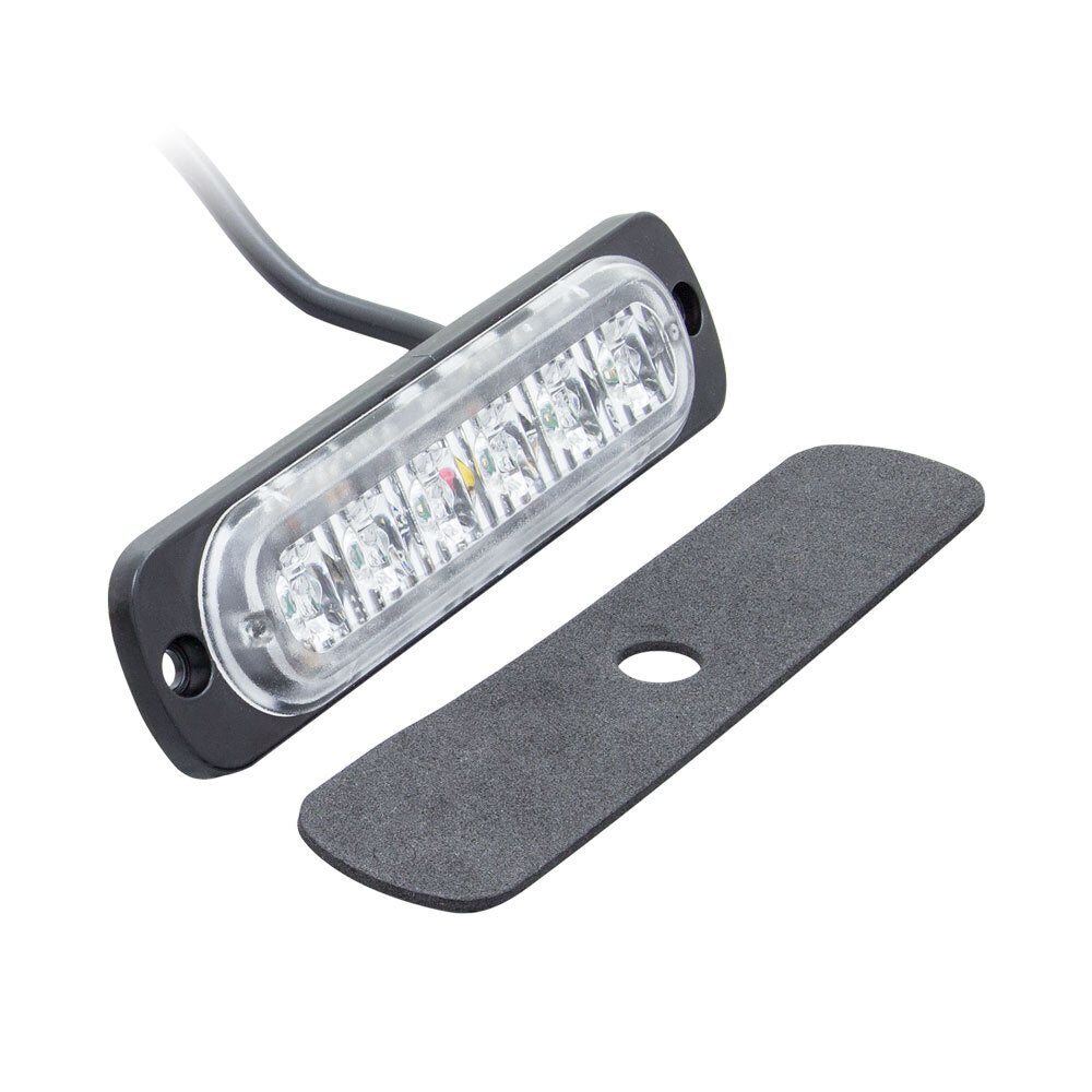 Heise Municipality HE-MULTE-6WA White/Amber Lights - 4.4 Inch, 6 LED