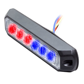 Heise Municipality HE-MUMRK-6BR Bi-Color Blue/Red Marker Lights - 4.9 Inch, 6 LED