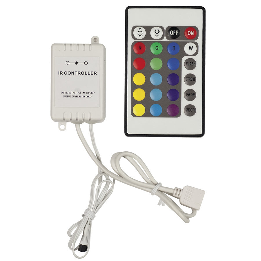 Heise HE-RGBC-1 16 Color RGB LED Strip Controller for H-5MRGB-1 - Bulk