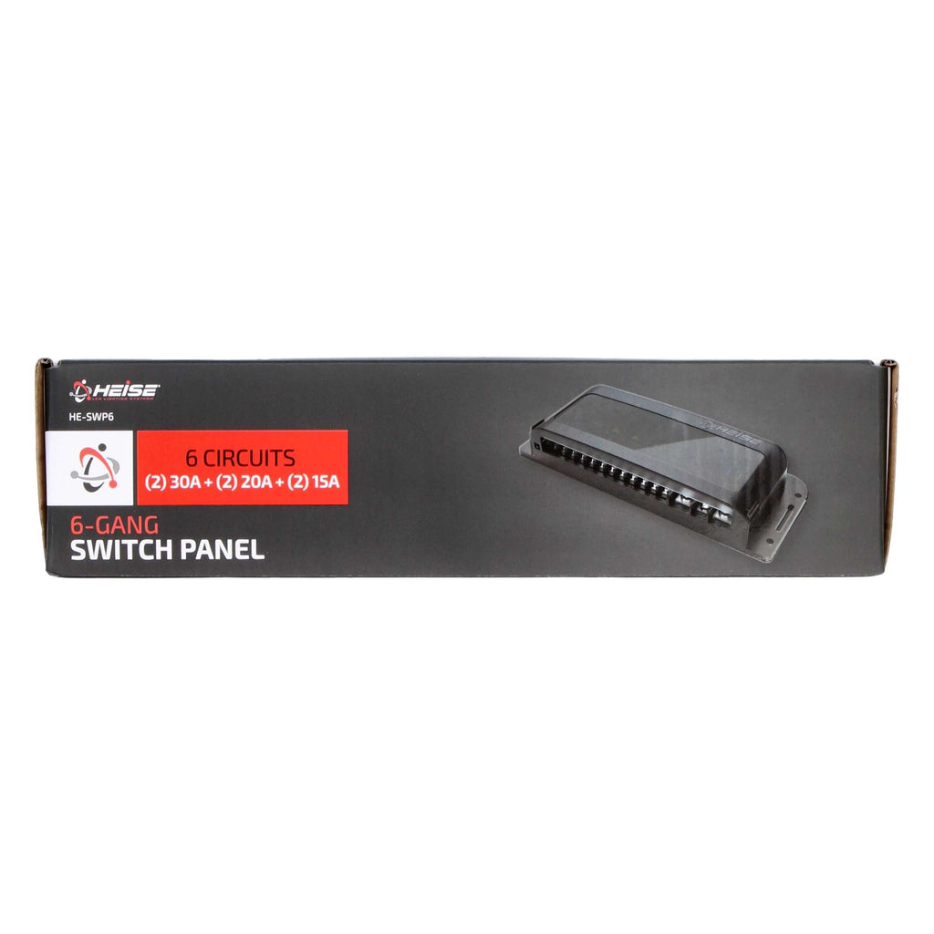Heise HE-SWP6 6 Gang Switch Panel