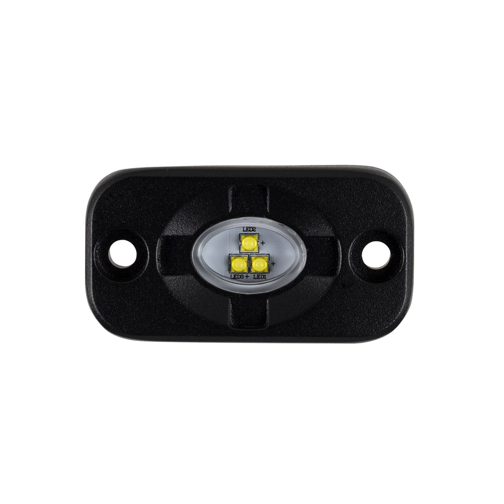 Heise HE-TL1 White Auxiliary Lighting Pod - 1.5x3 Inch, 3 LED