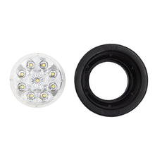 Load image into Gallery viewer, Heise Trailer HE-TR2503 Round White Marker/Clearance Light with Grommet - 2.5 Inch, 9 LED