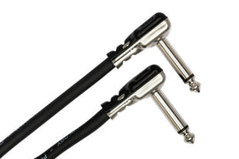 Hosa Pro HGFP-001 Guitar Pedalboard Patch Cable - Right Angle to Right Angle - 1 foot