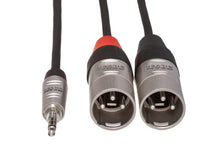Load image into Gallery viewer, Hosa Pro HMX-015Y Stereo Breakout Cable 3.5mm TRS Male to Dual XLR Male 15 foot