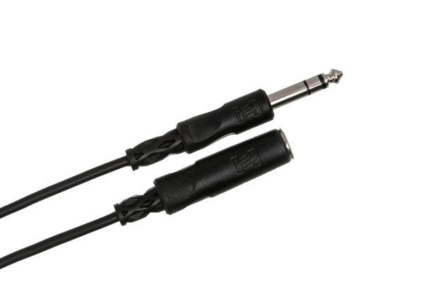 Hosa HPE-325 1/4" TRS Female to 1/4" TRS Male Headphone Extension Cable 25 foot