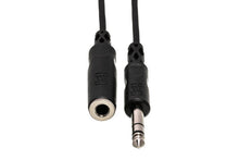 Load image into Gallery viewer, Hosa HPE-325 1/4" TRS Female to 1/4" TRS Male Headphone Extension Cable 25 foot