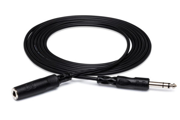Hosa HPE-325 1/4" TRS Female to 1/4" TRS Male Headphone Extension Cable 25 foot