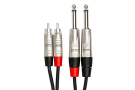 Hosa Pro HPR-005X2 Unbalanced Interconnect Cable - 5 foot
