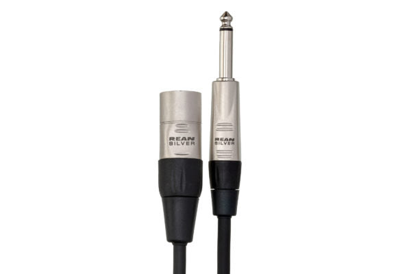 Hosa Pro HPX-005 Unbalanced Interconnect Cable - REAN 1/4-inch TS Male to XLR Male - 5 foot