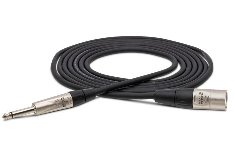 Hosa Pro HPX-005 Unbalanced Interconnect Cable - REAN 1/4-inch TS Male to XLR Male - 5 foot