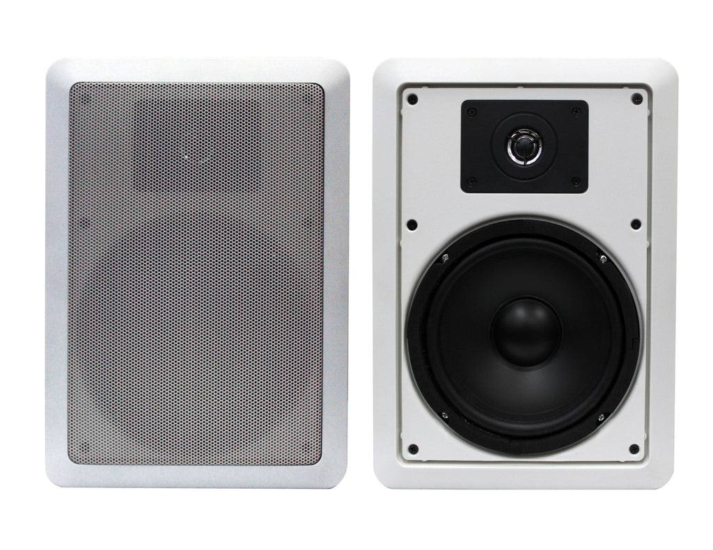 2 Absolute HCS605 6.5" 8 Ohm 2-Way Rectangle Mount In-Ceiling Speakers