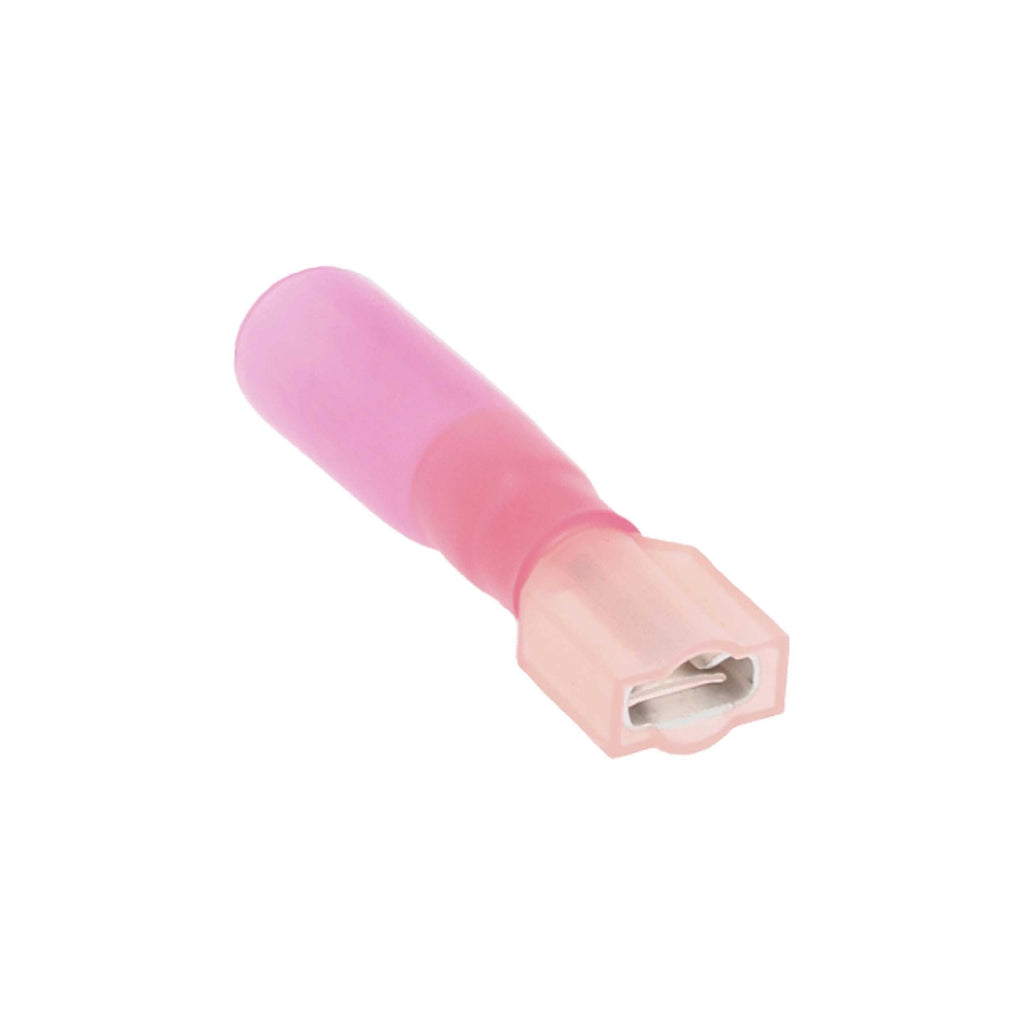 Install Bay HSRFFI Heat Shrink Red Fem Insul Quick Disconnects 22-18 Ga .250
