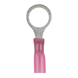 Install Bay HSRRT38 Heat Shrink Red Ring Terminal 22-18 Gauge 3/8 inch