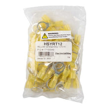 Load image into Gallery viewer, Install Bay HSYRT12 Heat Shrink Yellow Ring Terminal 12-10 Gauge 1/2 inch