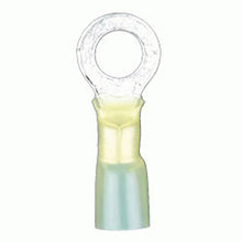 Load image into Gallery viewer, Install Bay HSYRT14 Heat Shrink Yellow Ring Terminal 12-10 Gauge 1/4 inch