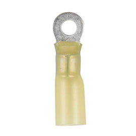 Install Bay HSYRT8 Heat Shrink Yellow Ring Terminal 12-10 Gauge #8