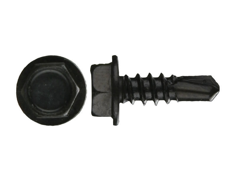 Install Bay HWHT834 Hex Washer Head Tek Screw #8 x 3/4 Inch - Box of 500