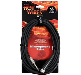 On-Stage MC12-25HZ Hi-Z Mic Cable (25', XLR-QTR)