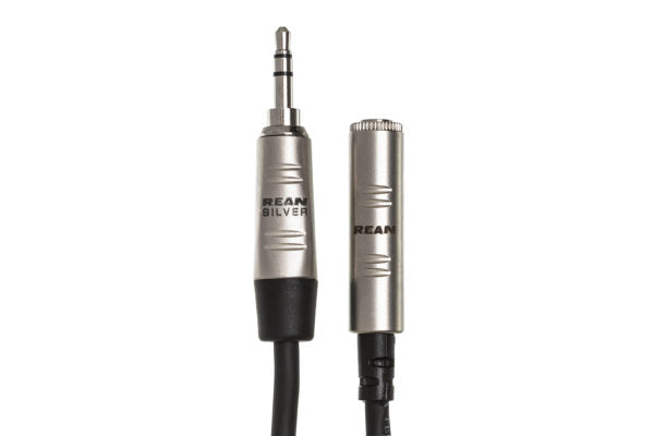 Hosa Pro HXMM-010 Headphone Extension Cable - 3.5mm REAN TRS Female to 3.5mm TRS Male - 10 foot