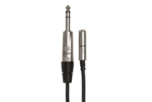 Load image into Gallery viewer, Hosa Pro HXMS-005 Headphone Adapter Cable - REAN 3.5mm TRS Female to 1/4-inch TRS Male - 5 foot