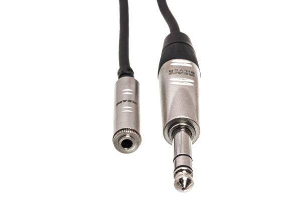 Hosa Pro HXMS-025 Headphone Adapter Cable REAN 3.5mm TRS Female to 1/4" TRS Male 25 foot