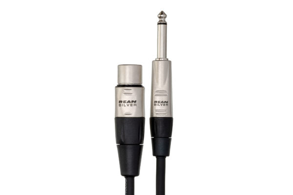 Hosa Pro HXP-005 Unbalanced Interconnect Cable - REAN XLR Female to 1/4-inch TS Male - 5 foot