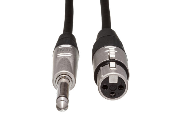 Hosa Pro HXP-005 Unbalanced Interconnect Cable - REAN XLR Female to 1/4-inch TS Male - 5 foot