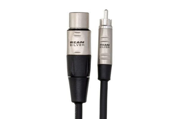 Hosa Pro HXR-010 RCA to XLR Female Unbalanced Interconnect Cable - 10 foot