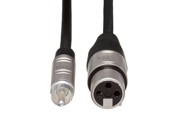 Hosa Pro HXR-010 RCA to XLR Female Unbalanced Interconnect Cable - 10 foot