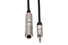 Load image into Gallery viewer, Hosa Pro HXSM-010 Headphone Adaptor Cable - REAN 1/4-inch TRS Female to 3.5 mm TRS Male - 10 foot
