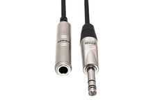 Load image into Gallery viewer, Hosa Pro HXSS-005 Headphone Extension Cable REAN 1/4" TRS Female to 1/4" TRS Male 5 foot