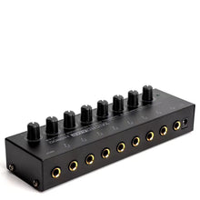 Load image into Gallery viewer, MR DJ Microamp HA800 Ultra-compact 8-channel stereo headphone amplifier