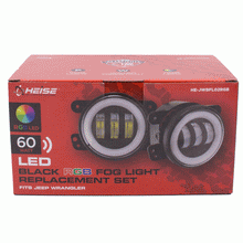 Load image into Gallery viewer, Heise HE-JWBFL02RGB 4 Inch White Angel Eye Halo for 2007 – 2018 Jeep Wranglers JK