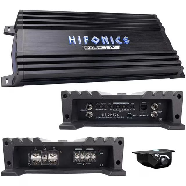 Hifonics HCC-4200.1D 4200W Peak Class D COLOSSUS Series Monoblock Car Amplifier with Bass Remote