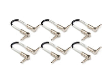 Load image into Gallery viewer, Hosa CPE-606 Guitar Pedalboard Patch Cable - Right Angle to Right Angle - 6 inch (6-pack)