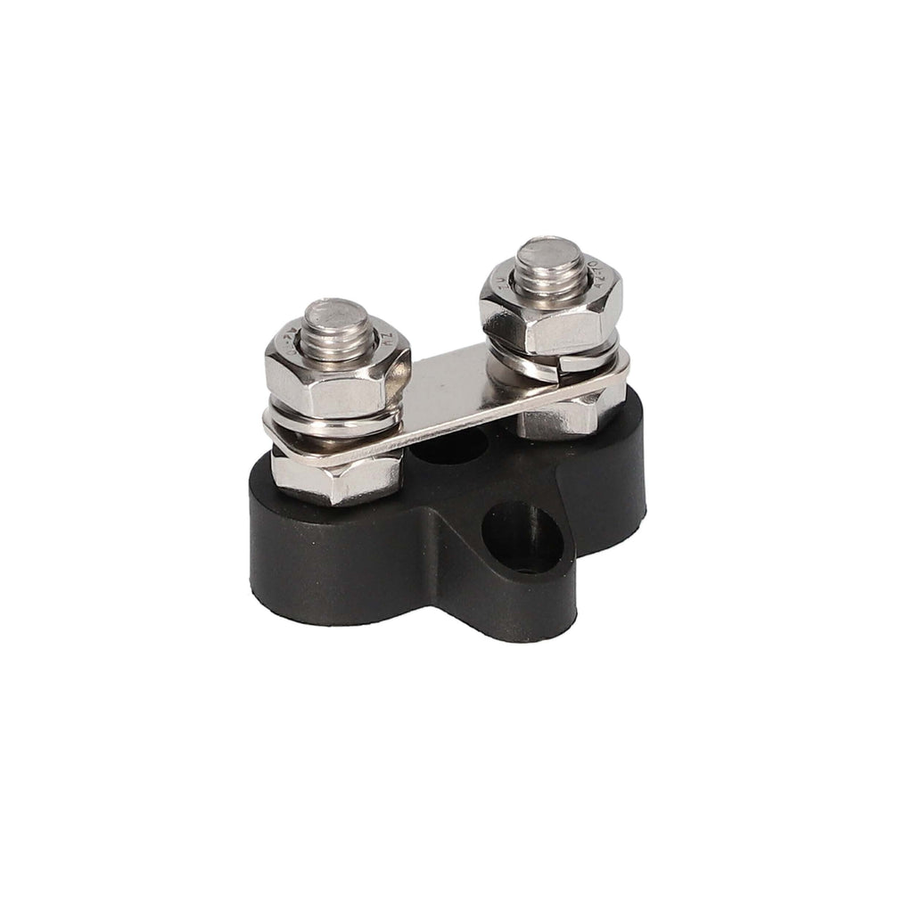 Install Bay IB-DBCM8 Black M8 Dual Terminal Studs with Link - 5/16 Inch