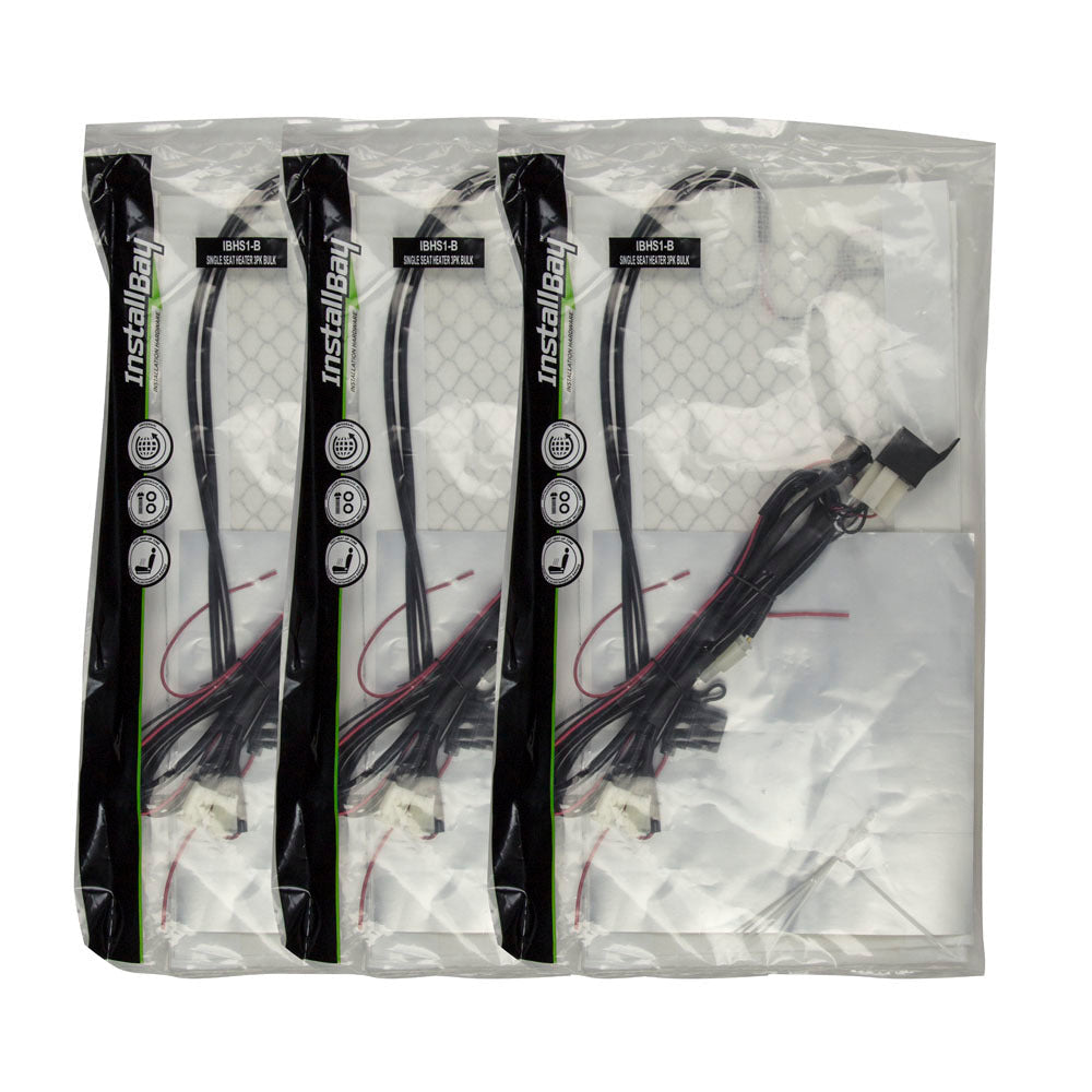Install Bay IBHS1-B 3 Pack Bulk - Single Seat Heater W/ Illum 3 Pos Switch