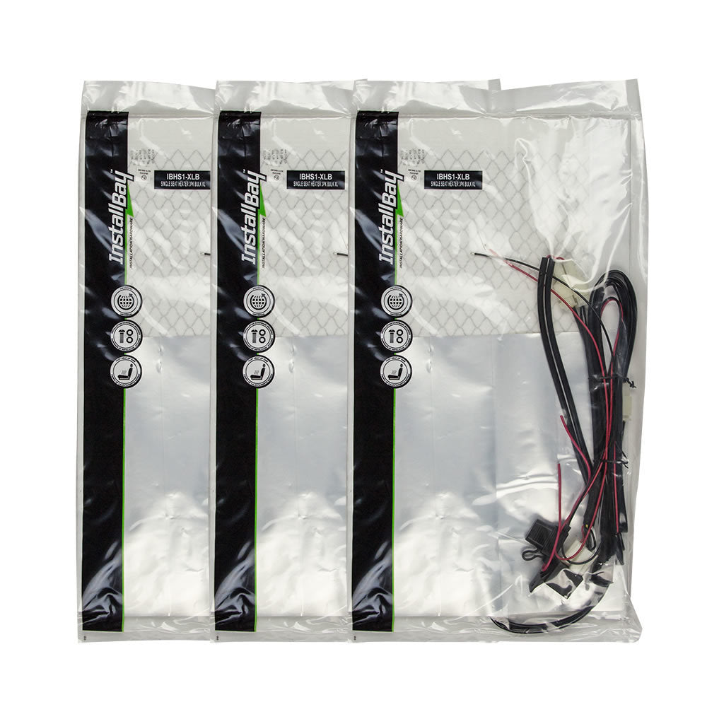 Install Bay IBHS1-XLB 3 Pack Bulk - Single Seat Heater Xl W/ Illum 3 Pos Switch