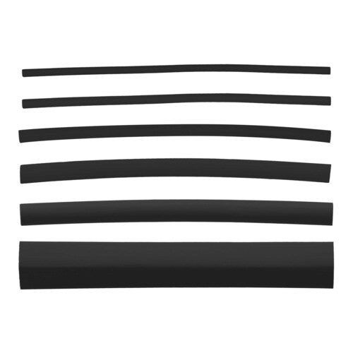Install Bay IBHST160B Heat Shrink Tubing Kit - 160 Pc 4 in 2:1 Assorted - Black