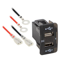 Load image into Gallery viewer, Install Bay IBR106 Dual 2.1A USB Compatible Fits for Toyota W/Volt 2003-2015 - Retail Pack