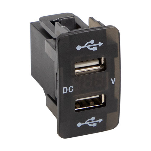 Install Bay IBR106 Dual 2.1A USB Compatible Fits for Toyota W/Volt 2003-2015 - Retail Pack