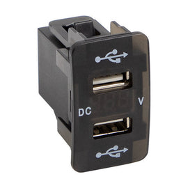 Install Bay IBR106 Dual 2.1A USB Compatible Fits for Toyota W/Volt 2003-2015 - Retail Pack