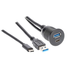Load image into Gallery viewer, Install Bay IBR114 USB + USB-C Charge And Data Flush Mount - Retail Pack